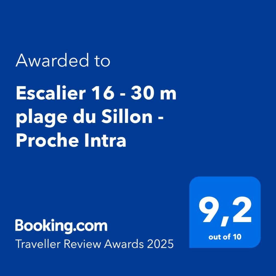 Escalier 16 - 30 M Plage Du Sillon - Proche Intra Сен Мало Екстериор снимка